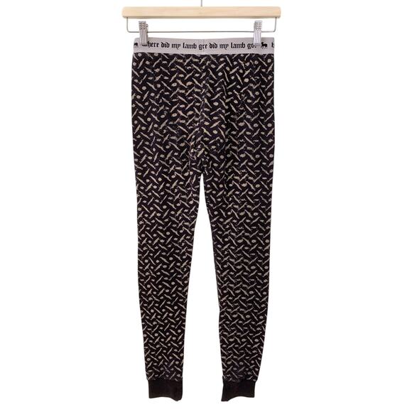 LAMB Gwen Stefani WHERE DID MY LAMB GO? Waffle Knit Legging Pants Small - Picture 5 of 5
